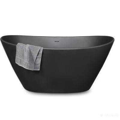 Будкрам купити AMORE Silkstone Ванна з SILKSTONE зі зливом/переливом click-clack 160*85, Graphite ЗРАЗОК