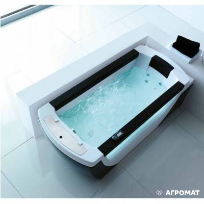 Будкрам купити VISION STX V138B Ванна 180х80 Гідромасажна, біла, підголовник білий + MID змішувач + COE наповнення