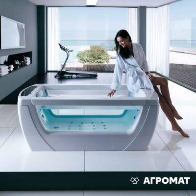 Будкрам купить VISION STX V138B Ванна 180х80 Гидромассажная, белая, подголовник белый MID смеситель COE наполнение VISION STX V138B Ванна 180х80 Гидромассажная, белая, подголовник белый MID смеситель COE наполнение 3