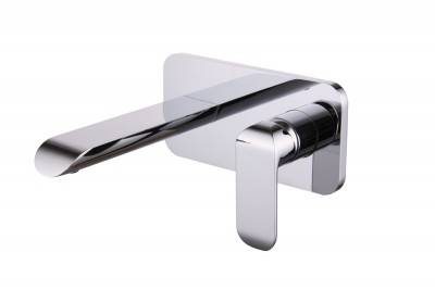 Будкрам купить IVEN Смеситель для раковины со стены с донным клапаном, хром