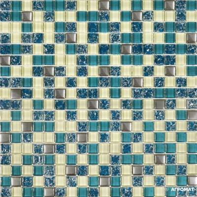Будкрам купить Мозаика микс тиффани-бирюза-охра