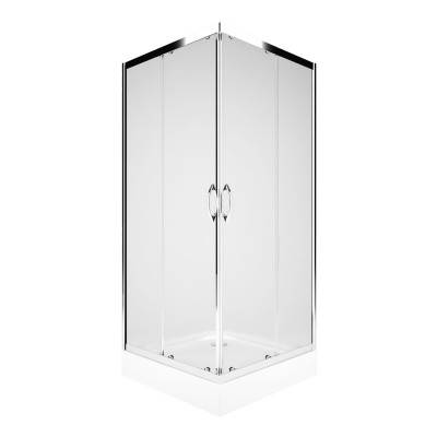 Будкрам купити Rekord Душова кабіна, квадратна 80см, скло прозоре