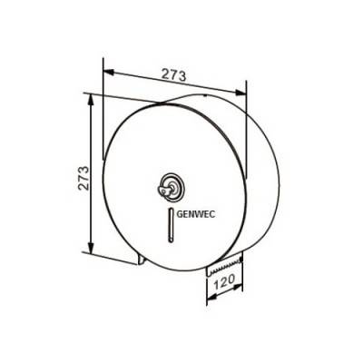 Будкрам купить Держатель для бумаги, нержавеющая сталь, белый Держатель для бумаги, нержавеющая сталь, белый 2