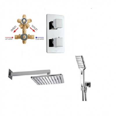 Будкрам купить M00673 030 COSMO/2 Комплект душевой системы (внешняя часть скрытая часть ручной душ верхний душ) , хром