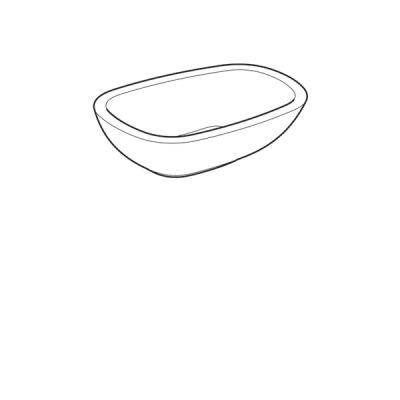 Будкрам купить Citterio Умывальник на столешницу 56 см, без отв. под смеситель, без перелива, с керамической крышкой сливного клапана, покрытие KeraTect, цвет белый Citterio Умывальник на столешницу 56 см, без отв. под смеситель, без перелива, с керамической крышкой сливного клапана, покрытие KeraTect, цвет белый 2