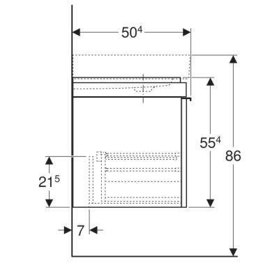 Будкрам купити Citterio Тумба під умивальник 90 см, з 2 висув.ящиками і полицею справа, корпус: світл.дуб; фасад: скляна панель сіро-коричневого кольору Citterio Тумба під умивальник 90 см, з 2 висув.ящиками і полицею справа, корпус: світл.дуб; фасад: скляна панель сіро-коричневого кольору 5