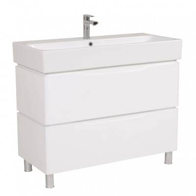 Будкрам купить ВЕНЕЦИЯ Тумба с раковиной-100 Пинто, полностью белая