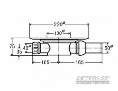 Будкрам купить Advantix Трап 100х100 d-50 Advantix Трап 100х100 d-50 2