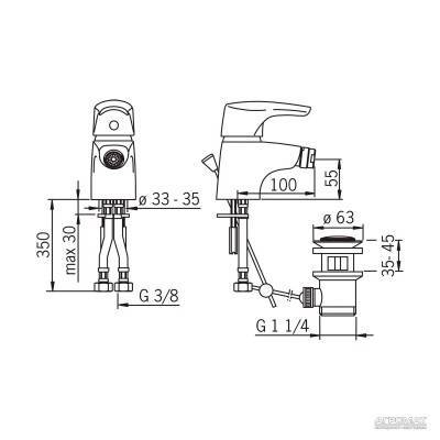 Будкрам купить New Saga Смеситель для биде New Saga Смеситель для биде 2