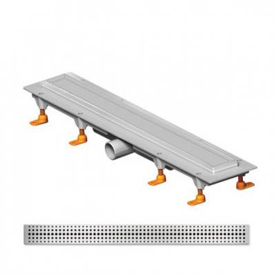 Будкрам купить Душевой канал 750мм с матовой решеткой Бейсик с кромкой из нержавеющей стали