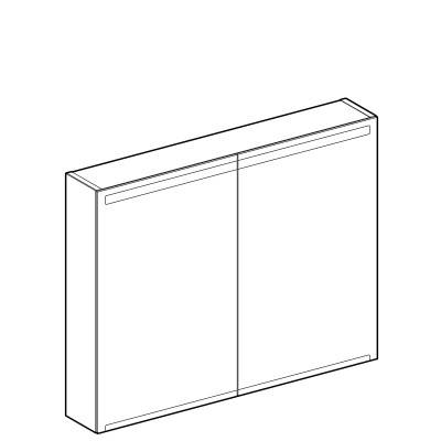 Будкрам купити Option Дзеркальна шафка 90 см, з підсвіткою, із 2 дверцятами: корпус дзеркальний, дверцята дзеркальні зовні та всередині Option Дзеркальна шафка 90 см, з підсвіткою, із 2 дверцятами: корпус дзеркальний, дверцята дзеркальні зовні та всередині 2