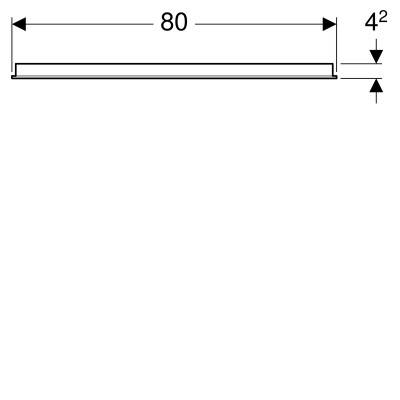 Будкрам купити Option Дзеркало 80 см, з подвійною підсвіткою по вертикалі Option Дзеркало 80 см, з подвійною підсвіткою по вертикалі 5