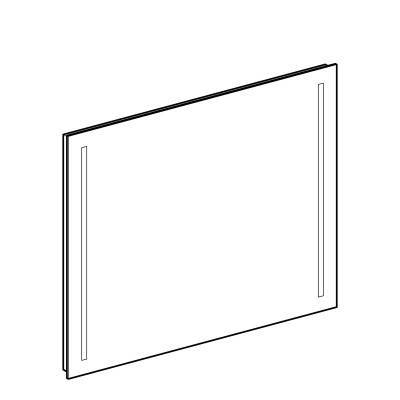 Будкрам купити Option Дзеркало 80 см, з подвійною підсвіткою по вертикалі Option Дзеркало 80 см, з подвійною підсвіткою по вертикалі 2