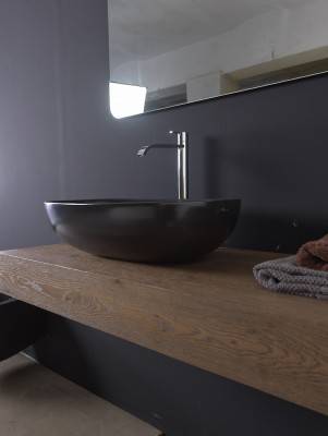 Будкрам купити MILK Extreme Раковина на стільницю 60x39xh.15 см, без переливу, колір антрацит мат. MILK Extreme Раковина на стільницю 60x39xh.15 см, без переливу, колір антрацит мат. 4