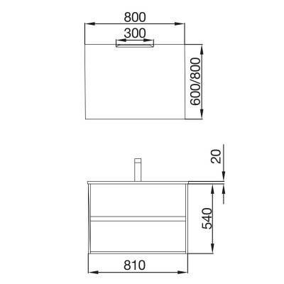 Будкрам купить NOJA 800 GR Комплект мебели для ванной комнаты: тумба под раков. 800мм , раковина 810х460, зеркало 800х600, светильник для дзерк., цвет серый мат NOJA 800 GR Комплект мебели для ванной комнаты: тумба под раков. 800мм , раковина 810х460, зеркало 800х600, светильник для дзерк., цвет серый мат 3