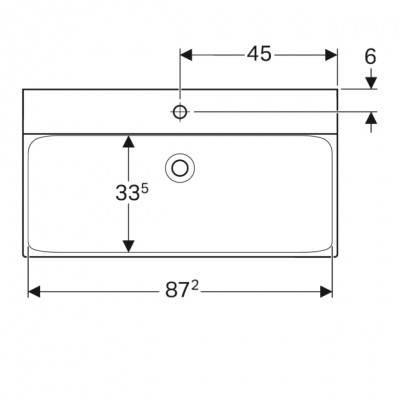 Будкрам купить Xeno2 Умывальник 90 см, с 1 отверстием под смешаных параз., без перелива, покрытие KeraTect, цвет белый глянец Xeno2 Умывальник 90 см, с 1 отверстием под смешаных параз., без перелива, покрытие KeraTect, цвет белый глянец 2