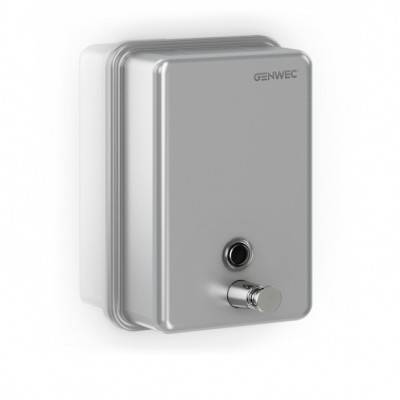 Будкрам купити  Дозатор рідкого мила нажимний, 1200мл., нержавіюча сталь, поліров