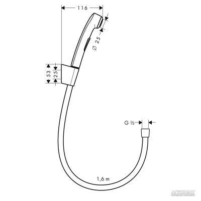 Будкрам купити Shower Bidette Ручний душ "бідетта" Shower Bidette Ручний душ "бідетта" 2