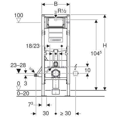 Будкрам купити Doufix Інсталяція для підвісного унітаза,  H112, з вмонтованим бачком "Sigma" 12см (UP320) Doufix Інсталяція для підвісного унітаза,  H112, з вмонтованим бачком "Sigma" 12см (UP320) 3