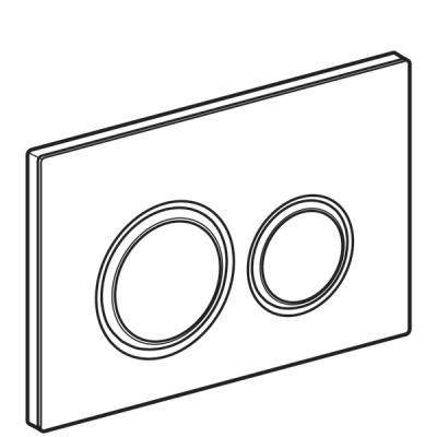Будкрам купити Sigma21 Клавіша змиву, подвійний змив, колір латунь, оздоблення біле скло Sigma21 Клавіша змиву, подвійний змив, колір латунь, оздоблення біле скло 2
