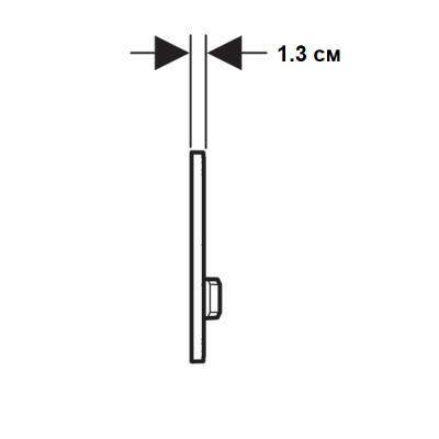 Будкрам купити Sigma50 Клавіша змиву, подвійний змив, колір чорний хром, під бетон Sigma50 Клавіша змиву, подвійний змив, колір чорний хром, під бетон 4