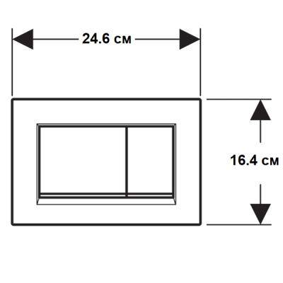 Будкрам купити Sigma30 Клавіша змиву, подвійний змив, легкоочисна поверхня, колір чорний Sigma30 Клавіша змиву, подвійний змив, легкоочисна поверхня, колір чорний 3