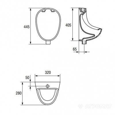Будкрам купить Уринал PRESIDENT P101 Уринал PRESIDENT P101 2