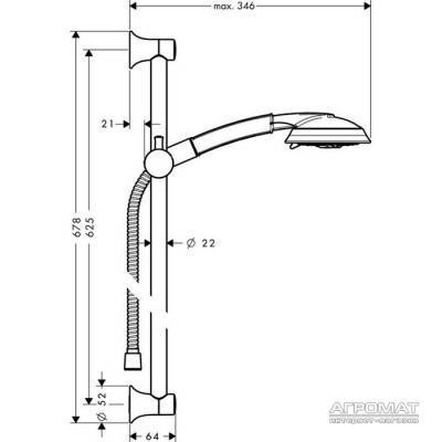 Будкрам купити Raindance Classic 100 Air 3jet/Unica'Classic Душовий набір Raindance Classic 100 Air 3jet/Unica'Classic Душовий набір 4