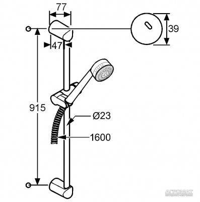 Будкрам купить Zenta black 3S душевой набор Zenta black 3S душевой набор 2