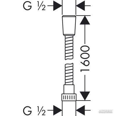 Будкрам купити Metaflex Душовий шланг-1,6м Metaflex Душовий шланг-1,6м 2