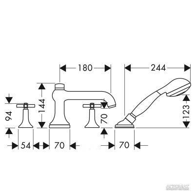 Будкрам купити Terrano зовнішня частина змішувача 4-отв. Terrano зовнішня частина змішувача 4-отв. 2