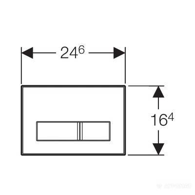 Будкрам купити Sigma50 Клавіша змиву "Sigma50" без декоративного вкладиша Sigma50 Клавіша змиву "Sigma50" без декоративного вкладиша 2