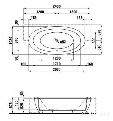 Будкрам купить Alessi ONE Ванная пристин.с пола/панелью, 203*102*580 Alessi ONE Ванная пристин.с пола/панелью, 203*102*580 4
