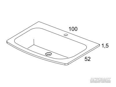 Будкрам купить VITREO Раковина-100 (Soul) VITREO Раковина-100 (Soul) 2