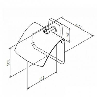 Будкрам купить Gem, Держатель для туалетной бумаги с крышкой Gem, Держатель для туалетной бумаги с крышкой 2