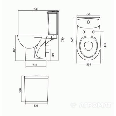 Будкрам купити FREJA Унітаз-компакт підлоговий з дюропластовим сидінням з мікроліфтом, г/в, класичний, 3/6л, н/п FREJA Унітаз-компакт підлоговий з дюропластовим сидінням з мікроліфтом, г/в, класичний, 3/6л, н/п 3