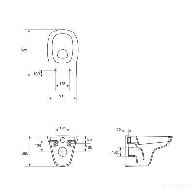 Будкрам купити Унітаз підвісний FACILE Унітаз підвісний FACILE 2