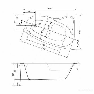 Будкрам купити SICILIA Ванна 150x100 права  +PW01 SICILIA Ванна 150x100 права  +PW01 2