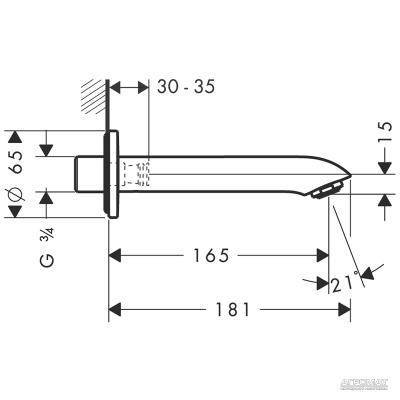 Будкрам купити Metris Вилив д/ванни Metris Вилив д/ванни 2