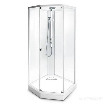 Будкрам купити 49850-12-909 IDO Душова кабіна (4уп), прозоре скло, срібний профіль