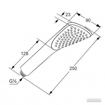 Будкрам купити Fizz white 1S Ручний душ Fizz white 1S Ручний душ 3
