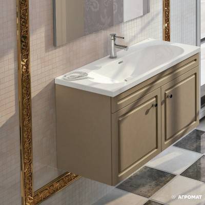 Будкрам купить CLASSIC Тумба для раковины - 100, 2 дверцы, мат. коричневый