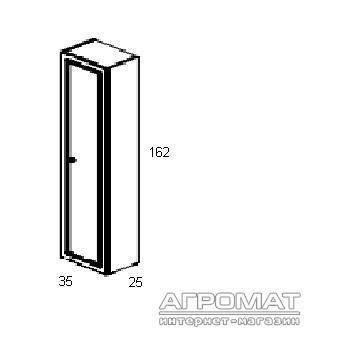 Будкрам купити CLASSIC Пенал - 35 прав., білий матовий CLASSIC Пенал - 35 прав., білий матовий 2