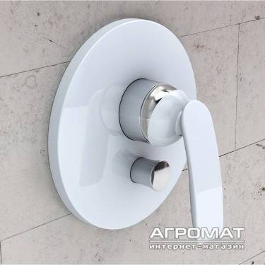 Будкрам купить Balance white наружная часть смесителя для ванны Balance white наружная часть смесителя для ванны 2