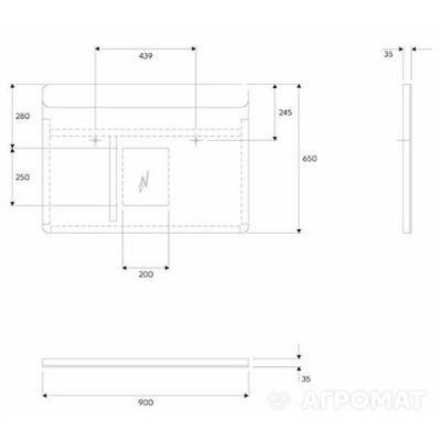 Будкрам купити TRAFFIC дзеркало з інтегрованою підсвіткою LED 90х65х3см TRAFFIC дзеркало з інтегрованою підсвіткою LED 90х65х3см 3