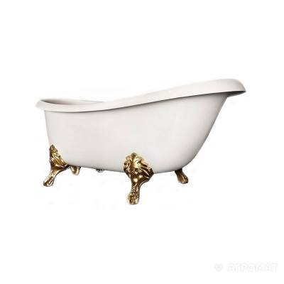 Будкрам купити Ванна Victoria 1700x830 (біла)+ ніжки камінь Antica GOLD з сифоном хром ЗРАЗОК