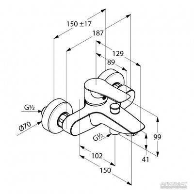 Будкрам купить Tercio New Смеситель для ванны Tercio New Смеситель для ванны 3