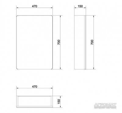 Будкрам купить SOLO Шкафчик-зеркало билл. SOLO Шкафчик-зеркало билл. 2
