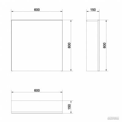 Будкрам купить COLOUR\EASY Шкафчик зеркало COLOUR\EASY Шкафчик зеркало 2