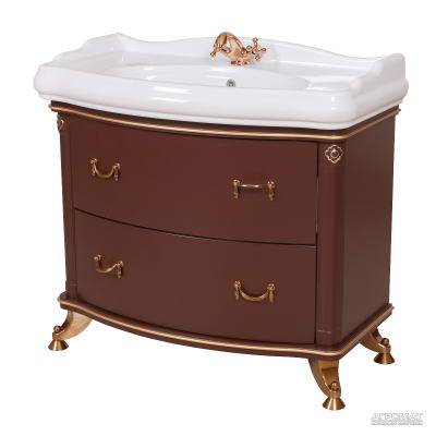 Будкрам купить 12786 АРТ ДЕКО Тумба с раковиной-80 "1837", орех итальянский